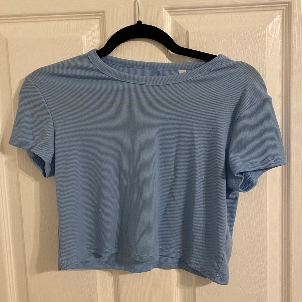 Blue Crop Top